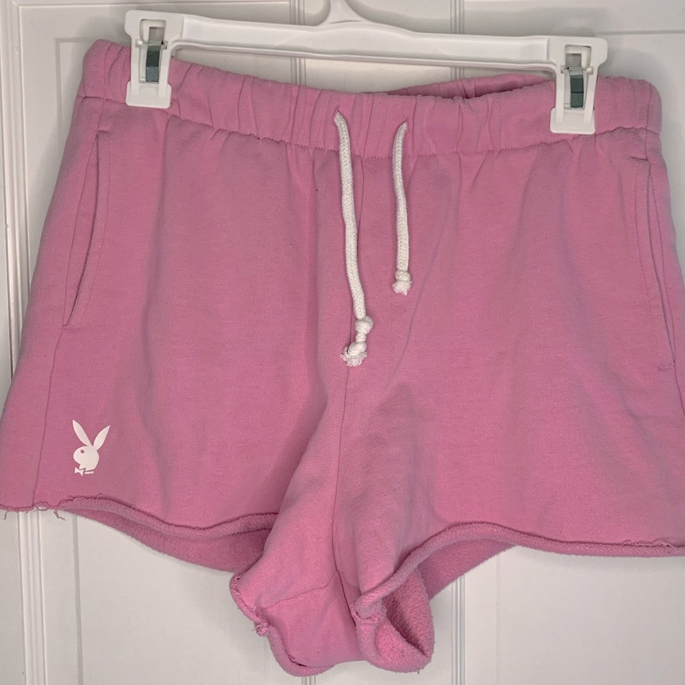 Pacsun pink playboy sweat shorts size Medium